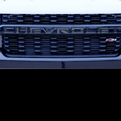 Putco 19-20 Chevy Colorado - Grille Letters - Black Platinum Chevrolet Letters