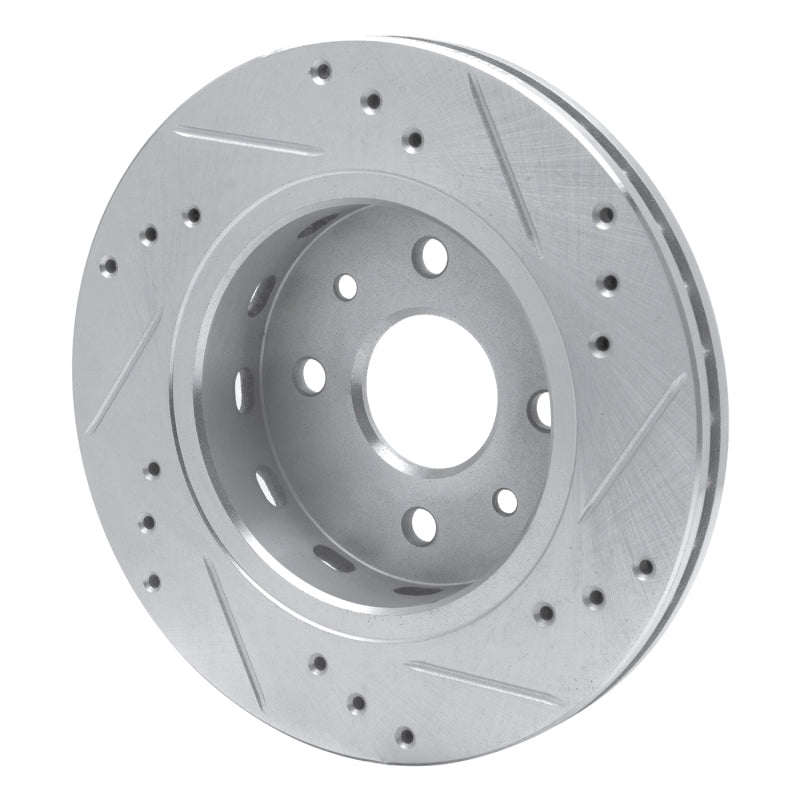 R1 Concepts R1 01-03 Kia SEPHIA Front Left Drilled & Slotted Silver Brake Rotor