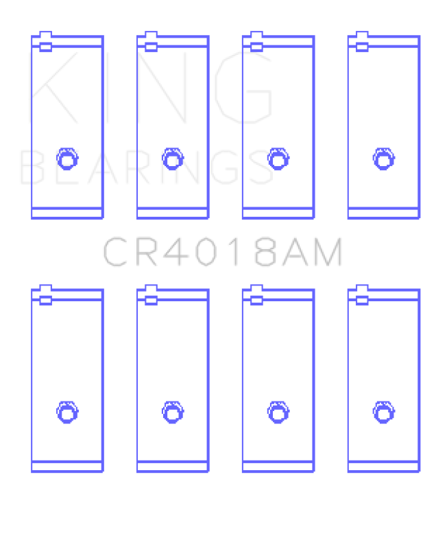 King Engine Bearings Toyota 1S/4S/2Selc/3Sfe/3Sgelc (Size +1.0mm) Connecting Rod Bearing Set