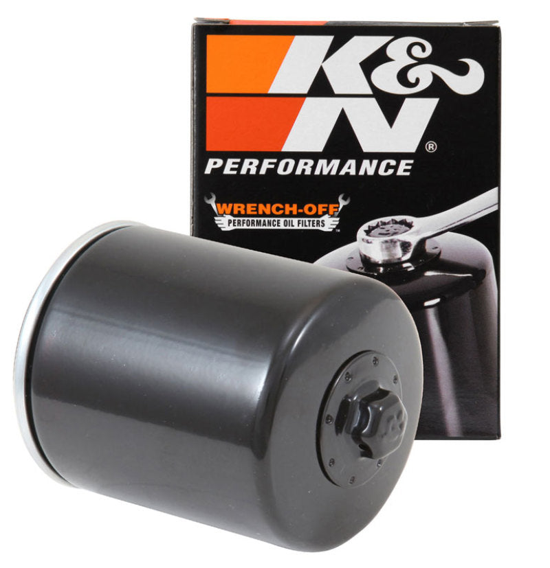 K&N Engineering K&N Harley-Davidson / Buell 3in OD x 4.063in H Black Oil Filter