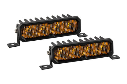 Diode Dynamics SS6 Max Yellow Flood Standard ABL (pair) 3000K