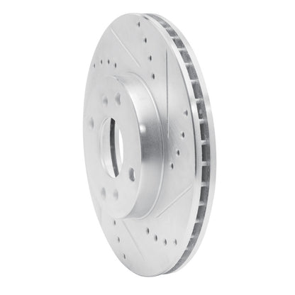 R1 Concepts R1 98-99 Acura CL Front Right Drilled & Slotted Silver Brake Rotor