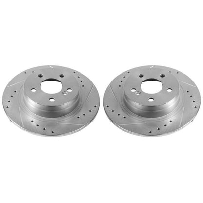 PowerStop Power Stop 12-16 Mercedes-Benz C250 Rear Evolution Drilled & Slotted Rotors - Pair