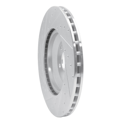 R1 Concepts R1 17-23 Mercedes-Benz E43 AMG Rear Right Drilled & Slotted Silver Brake Rotor