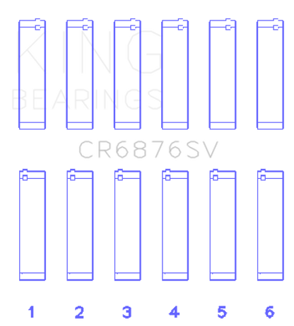 King Engine Bearings Mercedes-Benz OM 642 Connecting Rod Bearing Set