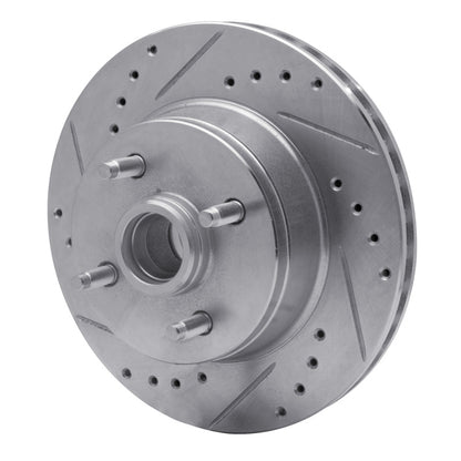 R1 Concepts R1 93-93 Ford Mustang Front Left Drilled & Slotted Silver Brake Rotor
