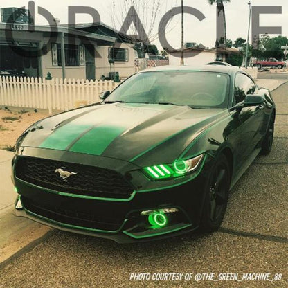ORACLE Lighting Oracle Ford Mustang V6 13-14 WP LED Projector Fog Halo Kit - ColorSHIFT