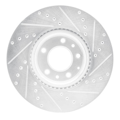 R1 Concepts R1 06-07 Mazda 6 Front Left Drilled & Slotted Silver Brake Rotor