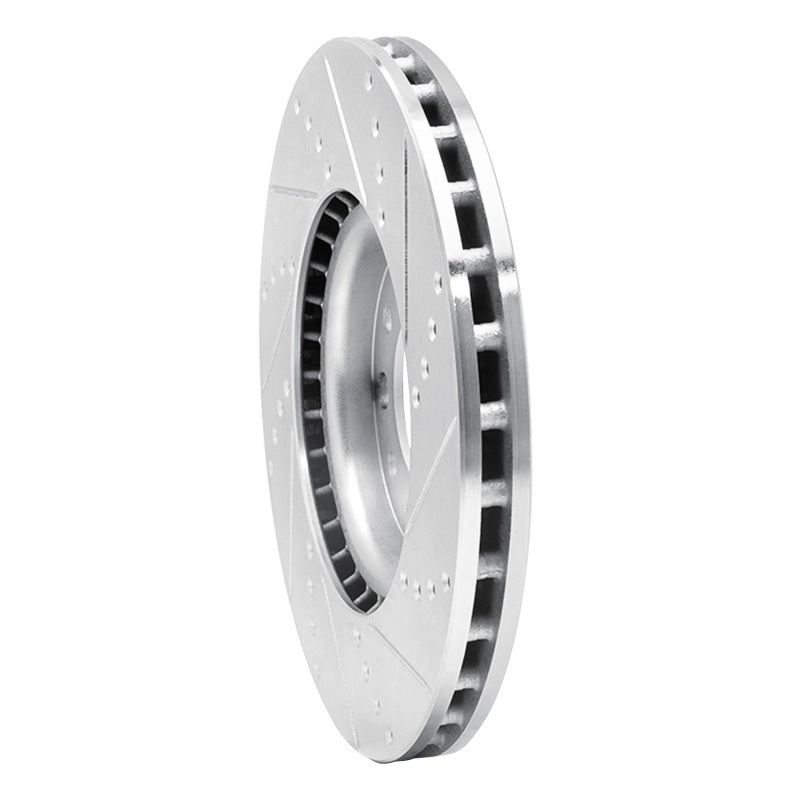 R1 Concepts R1 13-23 Chrysler 200 Front Left Drilled & Slotted Silver Brake Rotor