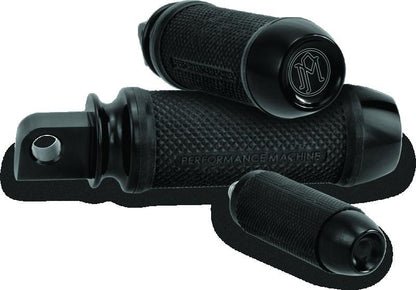 Performance Machine Footpegs Elite - Black Ano