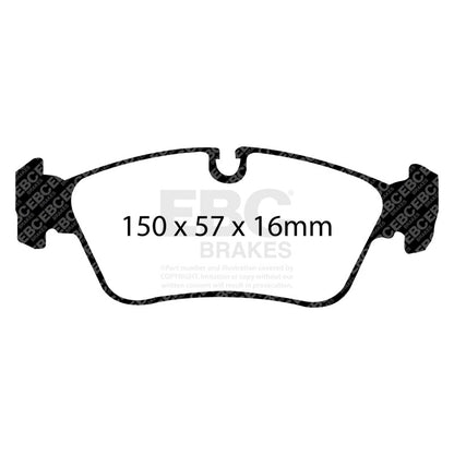 EBC Racing 90-99 BMW 325 (E36) RP-1 Race Front Brake Pads