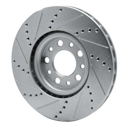 R1 Concepts R1 13-23 Chrysler 200 Front Right Drilled & Slotted Silver Brake Rotor