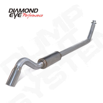 Diamond Eye Performance Diamond Eye 4in AL TURBO BACK SGL DUMP OUT 94-02 DODGE INCLUDING TIP
