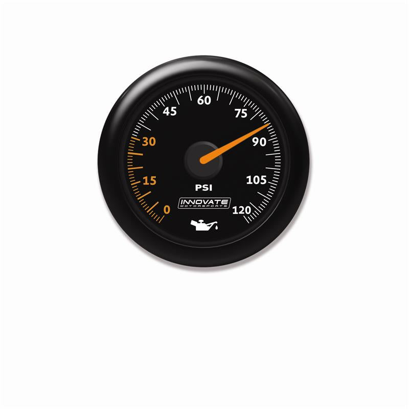 Innovate Motorsports Innovate MTX Analog Oil Pressure Gauge 0-120psi - Black Dial