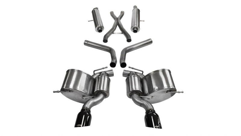 CORSA Performance Corsa 2012-2013 Jeep Grand Cherokee 6.4L V8 Black Sport Cat-Back Exhaust