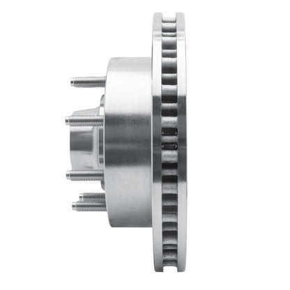 R1 Concepts R1 99-02 Ford F-250 2WD (Super Duty) Front Right Drilled & Slotted Silver Brake Rotor