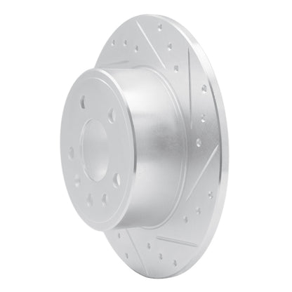 R1 Concepts R1 97-08 Chevrolet ASTRA (Mexico) Rear Right Drilled & Slotted Silver Brake Rotor