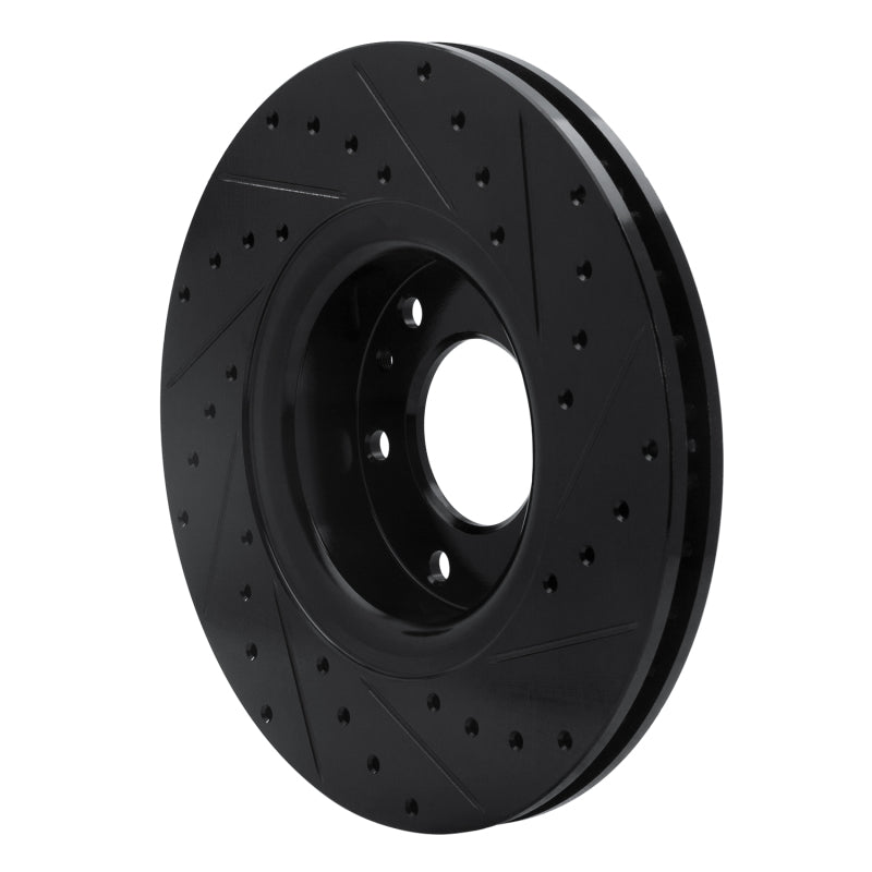 R1 Concepts R1 02-09 Buick Rainier Front Left Drilled & Slotted Black Brake Rotor