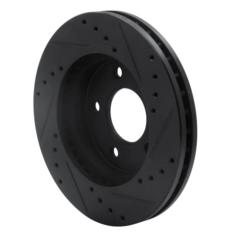 R1 Concepts R1 01-07 Buick Rendezvous Front Left Drilled & Slotted Black Brake Rotor
