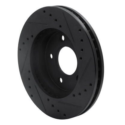 R1 Concepts R1 01-07 Buick Rendezvous Front Left Drilled & Slotted Black Brake Rotor