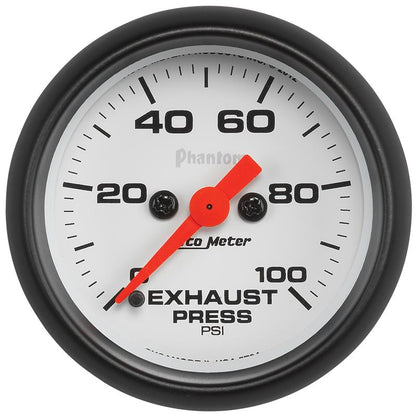 Autometer Phantom 2 1/16 100psi Digital Stepper Motor Exhaust Pressure Gauge