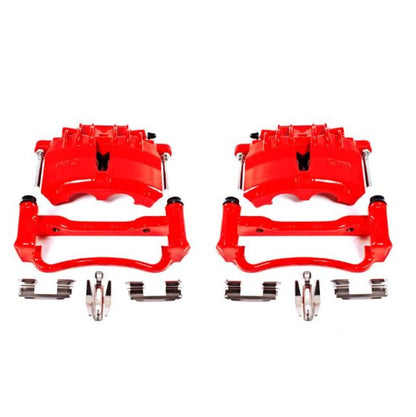 PowerStop Power Stop 03-04 Ford Mustang Front Red Calipers w/Brackets - Pair