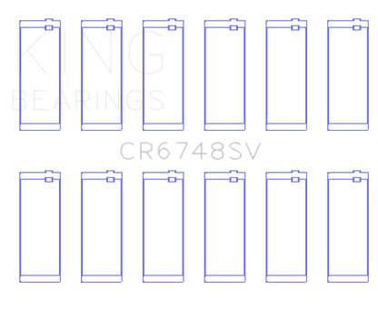 King Engine Bearings BMW/OPEL M51/M57/D25/Y25 TD Sputter Connecting Rod Bearing Set