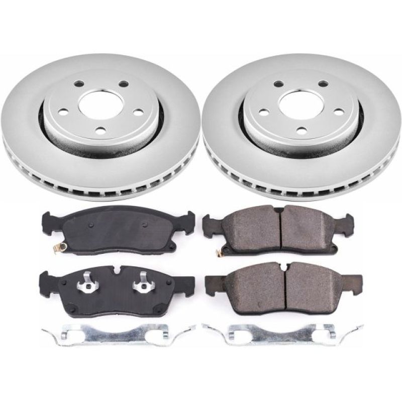 PowerStop Power Stop 17-19 Jeep Grand Cherokee Front Z17 Evolution Geomet Coated Brake Kit