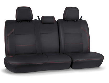 PRP Seats PRP 2016+ Toyota Tacoma Rear Bench Cover Double Cab - Black with Red Stitching