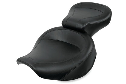 Mustang Motorcycle Mustang 82-00 Harley FXR Wide Touring 1PC Seat - Black