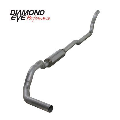 Diamond Eye Performance Diamond Eye KIT 4in Turbo Back SGL AL: 2-WHEEL DRIVE ONLY 89-93 DODGE CUMMINS 5.9L
