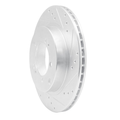 R1 Concepts R1 93-99 Dodge STEALTH Rear Right Drilled & Slotted Silver Brake Rotor