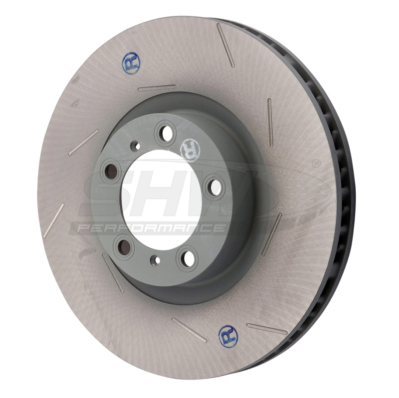 SHW Performance SHW 11-16 Porsche Panamera 4 3.6L w/o Ceramics Right Front Slotted Monobloc Brake Rotor (298615302B)