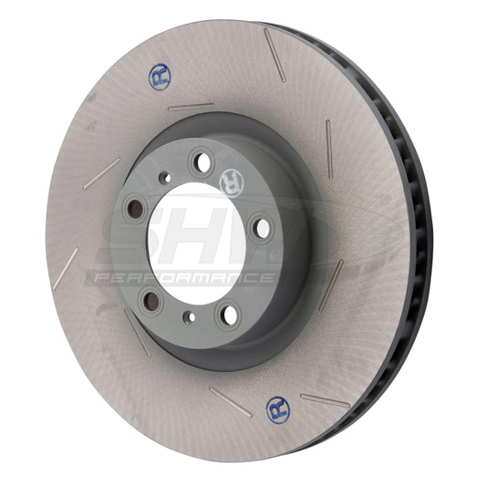 SHW Performance SHW 11-16 Porsche Panamera 4 3.6L w/o Ceramics Right Front Slotted Monobloc Brake Rotor (298615302B)