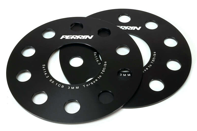 Perrin Performance PERRIN 23-26 Toyota GR Corolla 60.1mm CB / 5x114.3 BP Wheel Spacers - 3mm