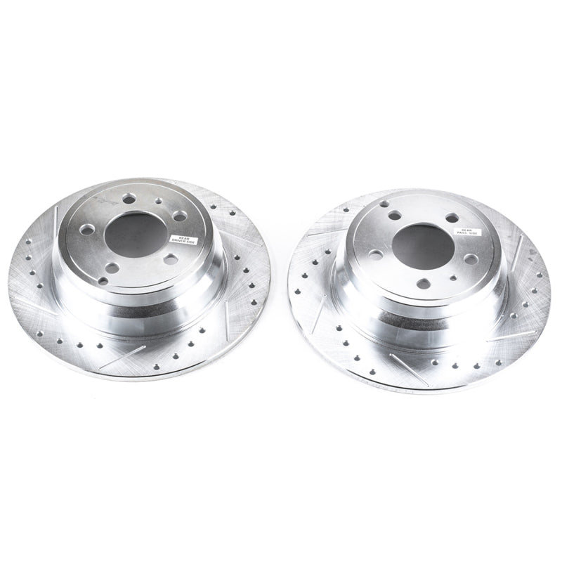 PowerStop Power Stop 94-97 Volvo 850 Rear Evolution Drilled & Slotted Rotors - Pair