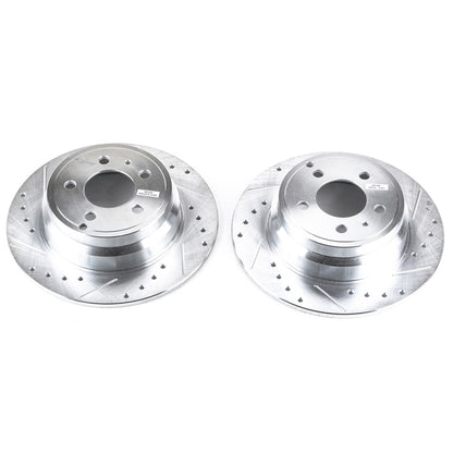 PowerStop Power Stop 94-97 Volvo 850 Rear Evolution Drilled & Slotted Rotors - Pair