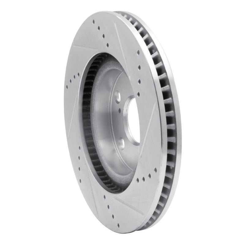 R1 Concepts R1 97-01 Cadillac CATERA Front Left Drilled & Slotted Silver Brake Rotor