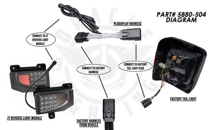 ORACLE Lighting Oracle Plug & Play Wiring Adapter for Jeep Gladiator JT Reverse Lights