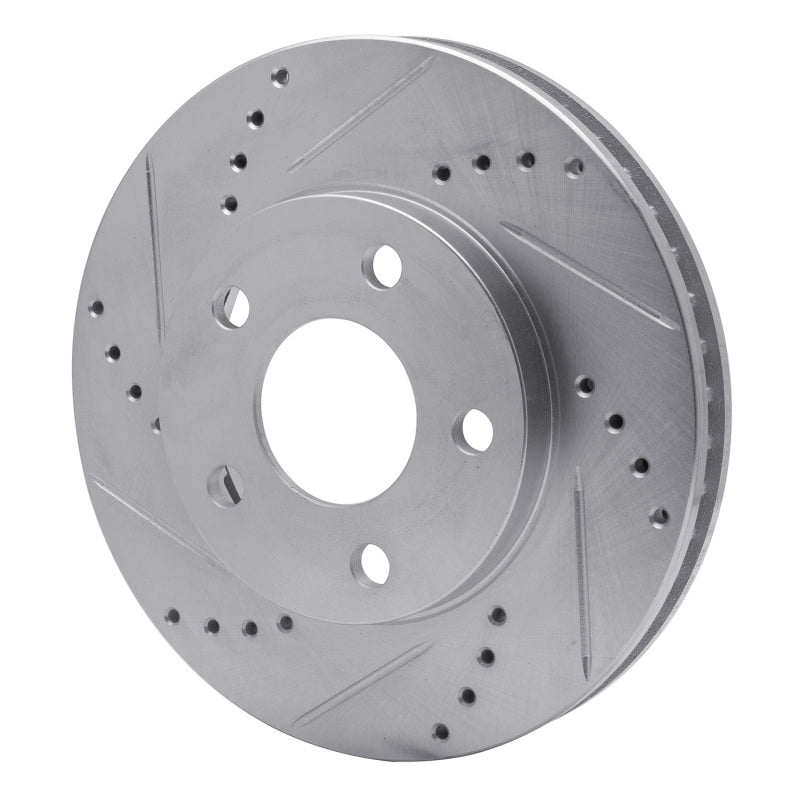 R1 Concepts R1 97-05 Buick Regal Front Left Drilled & Slotted Silver Brake Rotor