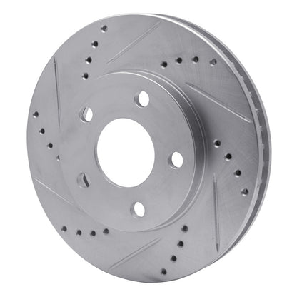 R1 Concepts R1 97-05 Buick Regal Front Left Drilled & Slotted Silver Brake Rotor