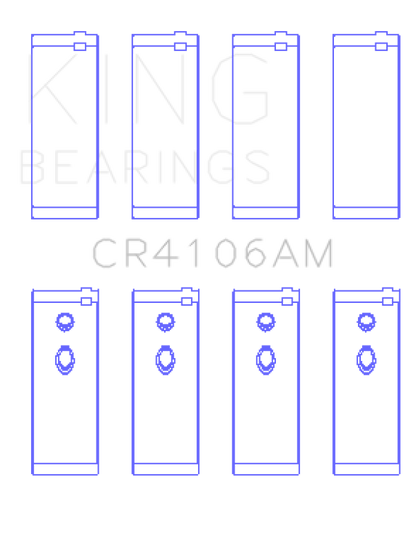 King Engine Bearings Daewoo/GM/Isuzu/Opel/Vauxhall (Size 1.25) Rod Bearing Set