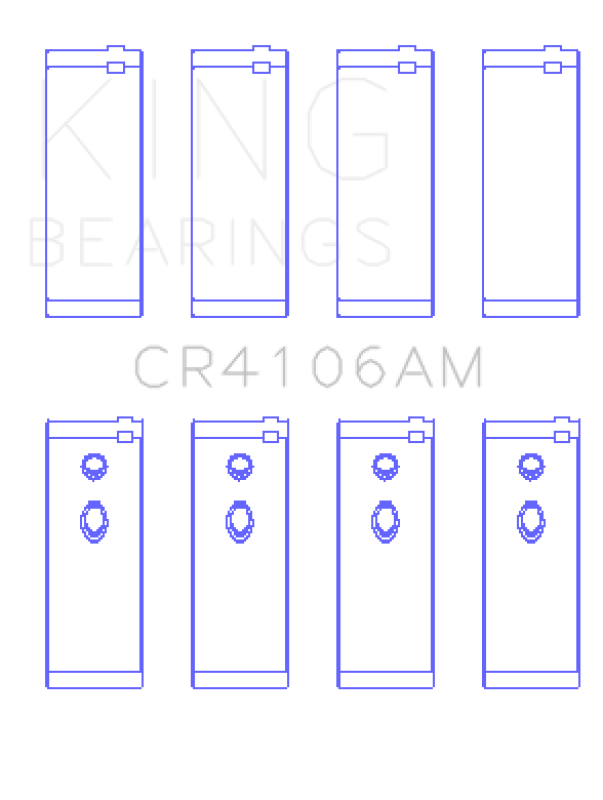 King Engine Bearings Daewoo/GM/Isuzu/Opel/Vauxhall (Size 1.5) Rod Bearing Set