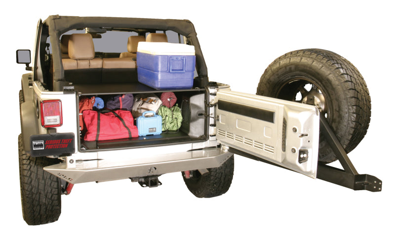 Tuffy Products Tuffy Jk Unlimited Tailgate Enclosure- Black For 2011+