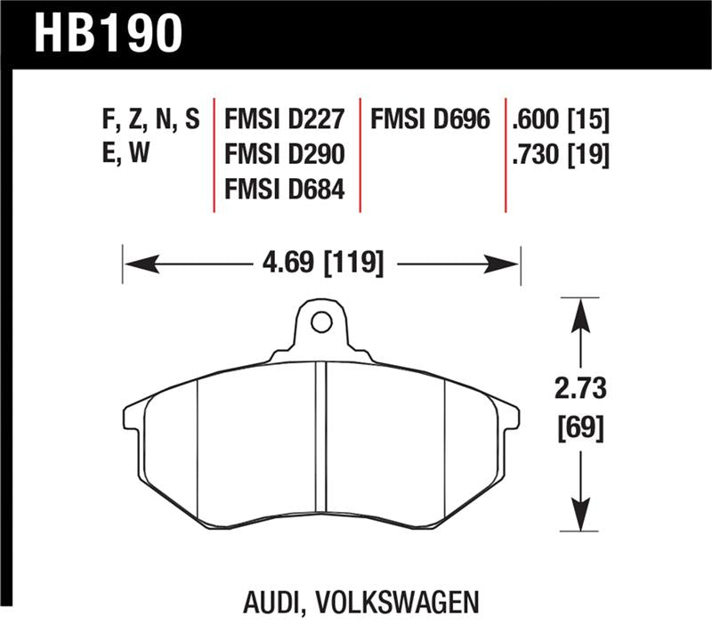 Hawk Performance Hawk HP+ Street Brake Pads
