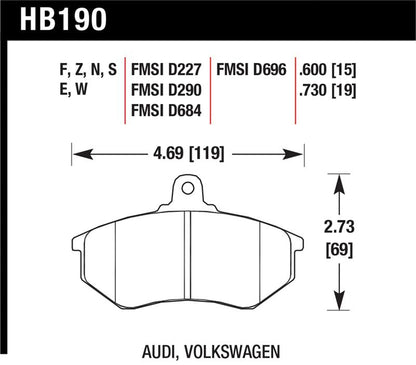 Hawk Performance Hawk HP+ Street Brake Pads