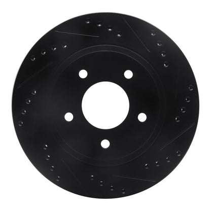R1 Concepts R1 94-01 Buick Regal Front Right Drilled & Slotted Black Brake Rotor