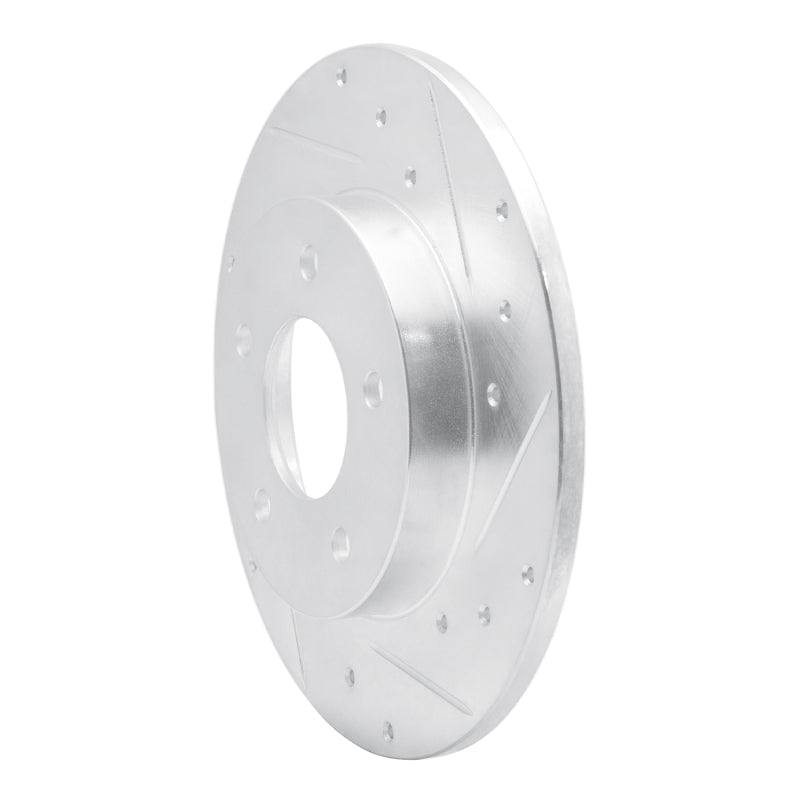R1 Concepts R1 92-05 Buick LeSabre Rear Right Drilled & Slotted Silver Brake Rotor