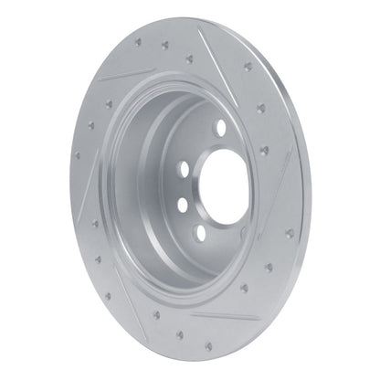 R1 Concepts R1 00-06 Rover 75 (Mexico) Rear Left Drilled & Slotted Silver Brake Rotor