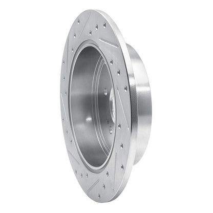 R1 Concepts R1 04-11 Mitsubishi Grandis (Mexico) Rear Right Drilled & Slotted Silver Brake Rotor